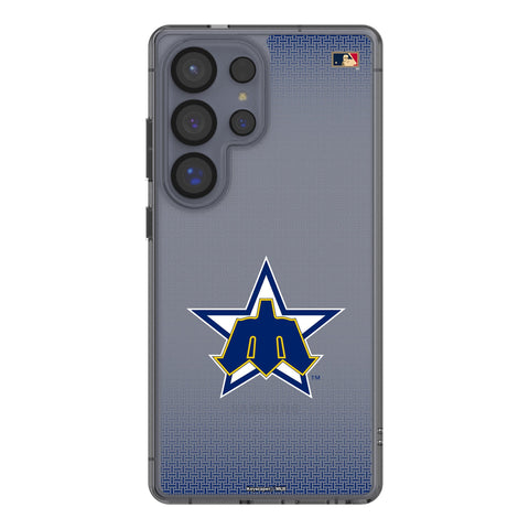 Seattle Mariners 1981-1986 - Cooperstown Collection Linen Clear Phone Case for Samsung Galaxy