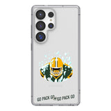 Green Bay Packers 2024 Edition Clear Phone Case for Samsung Galaxy
