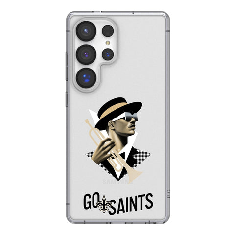 New Orleans Saints 2024 Edition Clear Phone Case for Samsung Galaxy