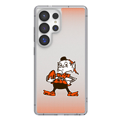 Cleveland Browns Historic Collection Linen Clear Phone Case for Samsung Galaxy