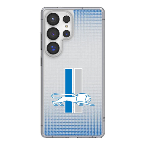 Detroit Lions Retro Linen Clear Phone Case for Samsung Galaxy