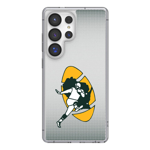Green Bay Packers Historic Collection Linen Clear Phone Case for Samsung Galaxy