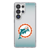Miami Dolphins 1966-1973 Historic Collection Linen Clear Phone Case for Samsung Galaxy