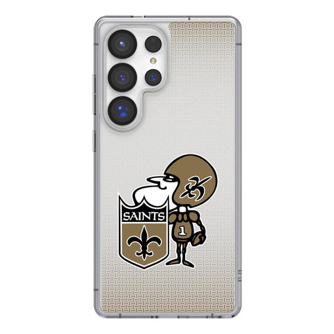 New Orleans Saints Historic Collection Linen Clear Phone Case for Samsung Galaxy