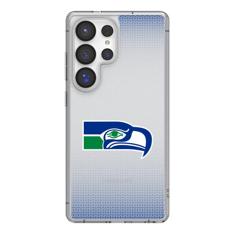 Seattle Seahawks Historic Collection Linen Clear Phone Case for Samsung Galaxy