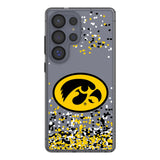 University of Iowa Hawkeyes Confetti Clear Phone Case for Samsung Galaxy