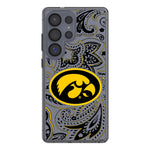 University of Iowa Hawkeyes Paisley Clear Phone Case for Samsung Galaxy