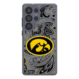 University of Iowa Hawkeyes Paisley Clear Phone Case for Samsung Galaxy