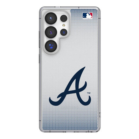 Atlanta Braves Linen Clear Phone Case for Samsung Galaxy