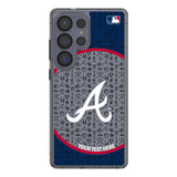 Atlanta Braves Personalized Circle Clear Phone Case for Samsung Galaxy