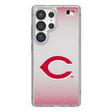 Cincinnati Reds Linen Clear Phone Case for Samsung Galaxy