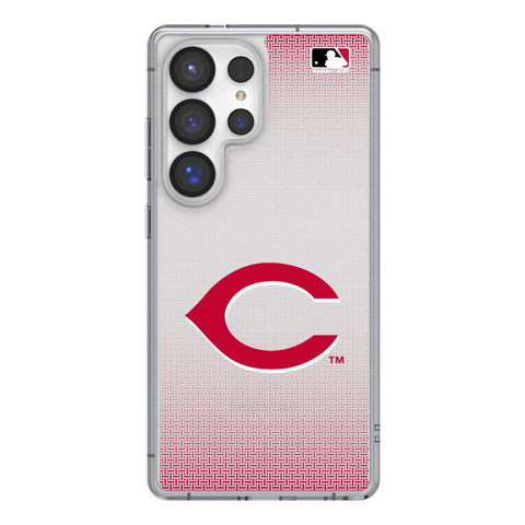 Cincinnati Reds Linen Clear Phone Case for Samsung Galaxy