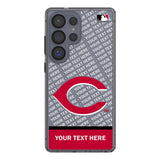 Cincinnati Reds Personalized EndZone Plus Clear Phone Case for Samsung Galaxy