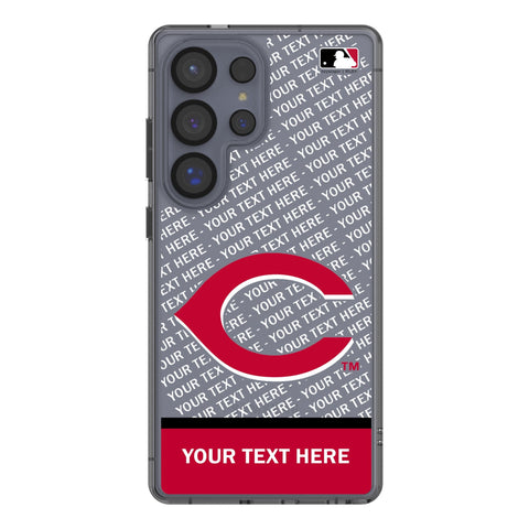 Cincinnati Reds Personalized EndZone Plus Clear Phone Case for Samsung Galaxy