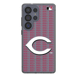 Cincinnati Reds Text Backdrop Clear Phone Case for Samsung Galaxy
