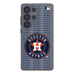 Houston Astros Text Backdrop Clear Phone Case
