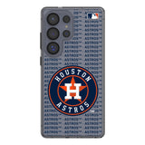 Houston Astros Text Backdrop Clear Phone Case