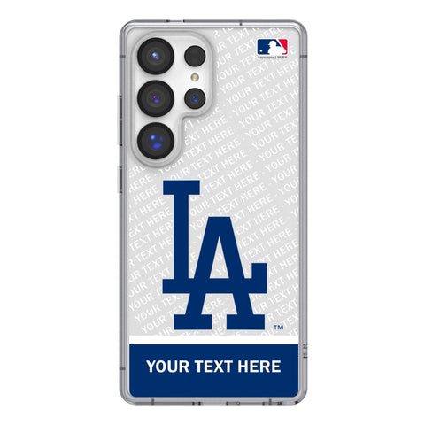 LA Dodgers Personalized EndZone Plus Clear Phone Case for Samsung Galaxy