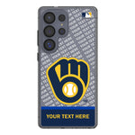 Milwaukee Brewers Personalized EndZone Plus Clear Phone Case for Samsung Galaxy