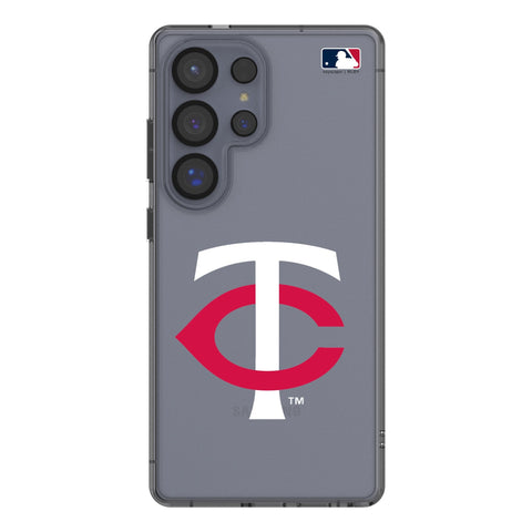 Minnesota Twins Text Backdrop Clear Phone Case for Samsung Galaxy