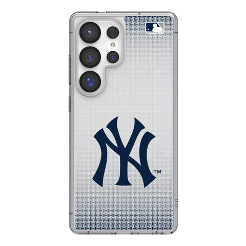 New York Yankees Linen Clear Phone Case for Samsung Galaxy