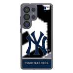 New York Yankees Personalized EndZone Plus Clear Phone Case for Samsung Galaxy