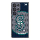 Seattle Mariners Personalized Circle Clear Phone Case for Samsung Galaxy