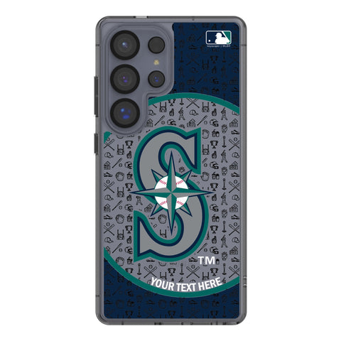 Seattle Mariners Personalized Circle Clear Phone Case for Samsung Galaxy