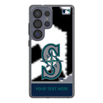 Seattle Mariners Personalized EndZone Plus Clear Phone Case for Samsung Galaxy