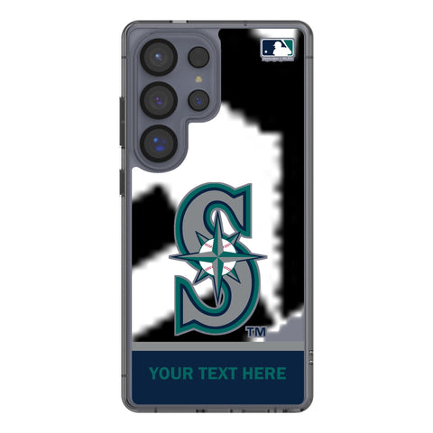 Seattle Mariners Personalized EndZone Plus Clear Phone Case for Samsung Galaxy