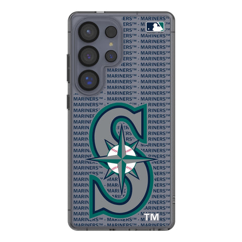 Seattle Mariners Text Backdrop Clear Phone Case for Samsung Galaxy