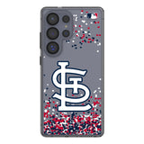 St Louis Cardinals Confetti Clear Phone Case