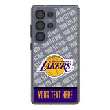 Los Angeles Lakers Personalized EndZone Plus Clear Phone Case for Samsung Galaxy