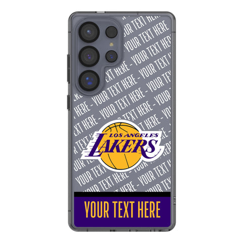 Los Angeles Lakers Personalized EndZone Plus Clear Phone Case for Samsung Galaxy