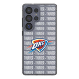 Oklahoma City Thunder Text Backdrop Clear Phone Case