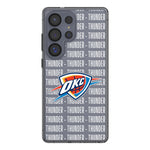 Oklahoma City Thunder Text Backdrop Clear Phone Case