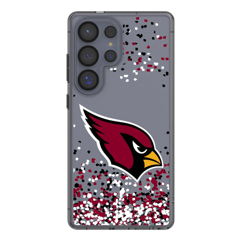 Arizona Cardinals Confetti Clear Phone Case for Samsung Galaxy