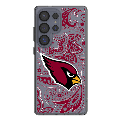 Arizona Cardinals Paisley Clear Phone Case for Samsung Galaxy