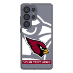 Arizona Cardinals Personalized Tilt Clear Phone Case for Samsung Galaxy