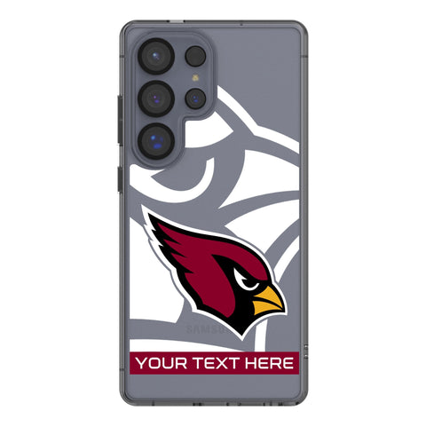 Arizona Cardinals Personalized Tilt Clear Phone Case for Samsung Galaxy