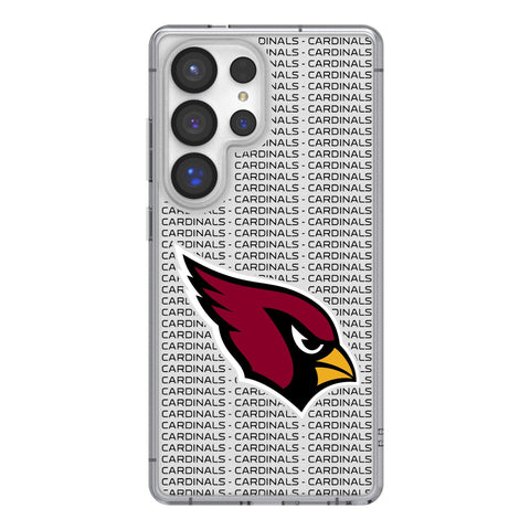 Arizona Cardinals Text Backdrop Clear Phone Case for Samsung Galaxy