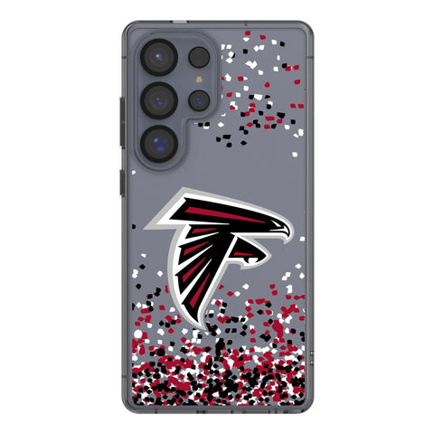 Atlanta Falcons Confetti Clear Phone Case for Samsung Galaxy