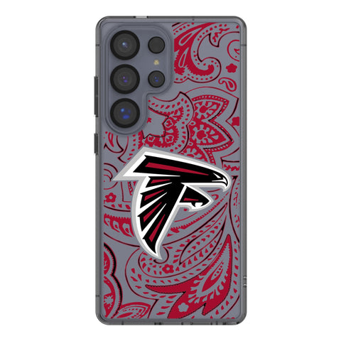 Atlanta Falcons Paisley Clear Phone Case for Samsung Galaxy