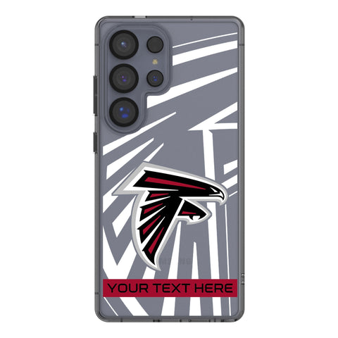 Atlanta Falcons Personalized Tilt Clear Phone Case for Samsung Galaxy