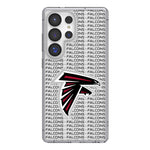 Atlanta Falcons Text Backdrop Clear Phone Case for Samsung Galaxy