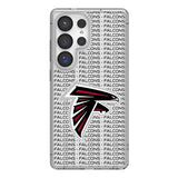 Atlanta Falcons Text Backdrop Clear Phone Case for Samsung Galaxy
