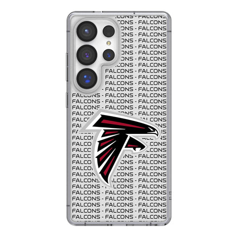 Atlanta Falcons Text Backdrop Clear Phone Case for Samsung Galaxy