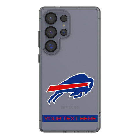 Buffalo Bills Personalized Tilt Clear Phone Case for Samsung Galaxy