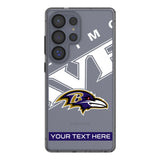 Baltimore Ravens Personalized Tilt Clear Phone Case for Samsung Galaxy