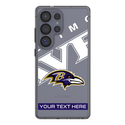 Baltimore Ravens Personalized Tilt Clear Phone Case for Samsung Galaxy
